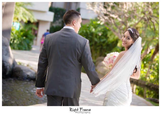 Wedding at the Ocean Crystal Chapel Hilton Hawaiian Village