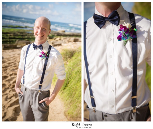 Sunset Beach Wedding Papailoa Beach on North Shore Oahu Hawaii