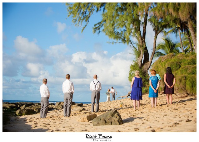 Sunset Beach Wedding Papailoa Beach on North Shore Oahu Hawaii