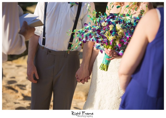 Sunset Beach Wedding Papailoa Beach on North Shore Oahu Hawaii