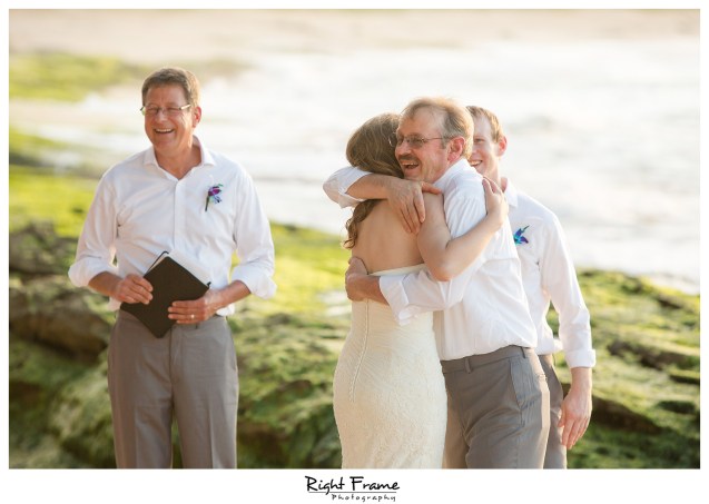 Sunset Beach Wedding Papailoa Beach on North Shore Oahu Hawaii