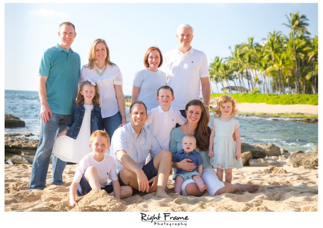 Sunset Family Portraits on Oahu Hawaii