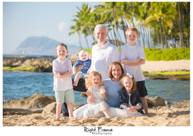 Sunset Family Portraits on Oahu Hawaii