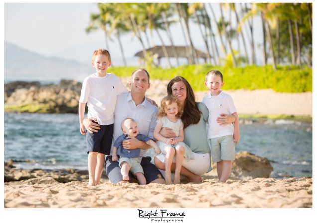 Sunset Family Portraits on Oahu Hawaii
