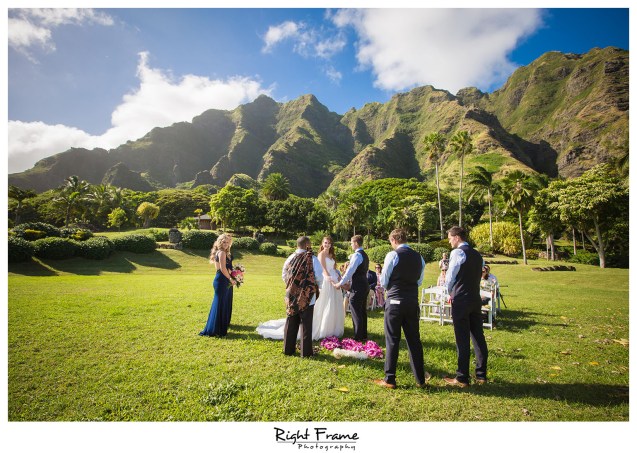 Oahu Hawaii Kualoa Ranch Wedding Paliku Gardens