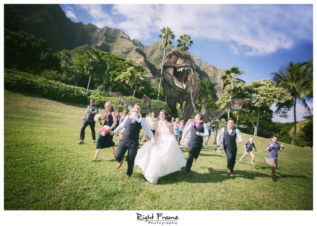 Oahu Hawaii Kualoa Ranch Wedding Paliku Gardens