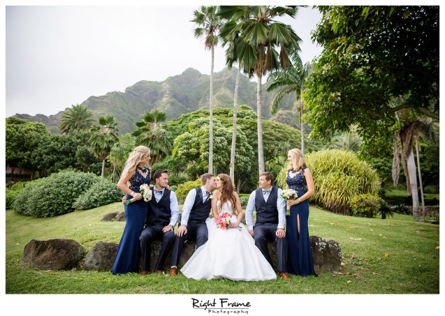 Oahu Hawaii Kualoa Ranch Wedding Paliku Gardens