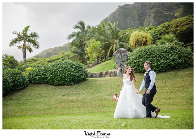 Oahu Hawaii Kualoa Ranch Wedding Paliku Gardens