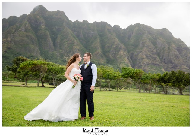Oahu Hawaii Kualoa Ranch Wedding Paliku Gardens