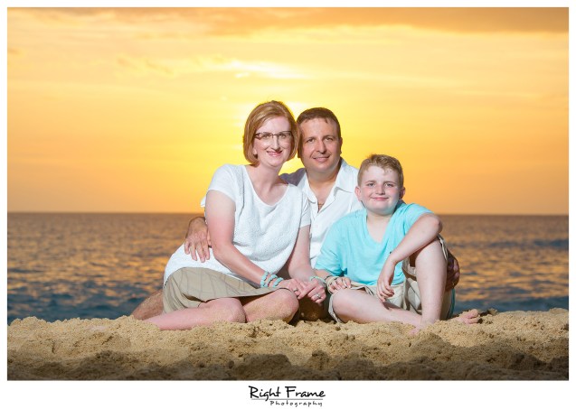 Oahu Family Sunset Beach Photography