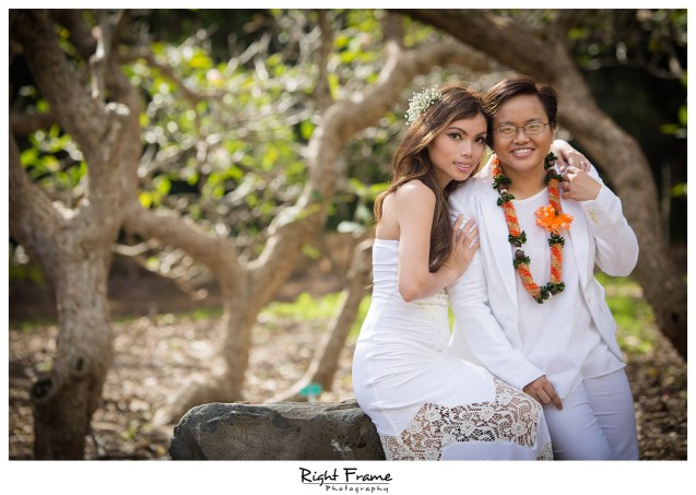 Koko Head Botanical Garden Wedding  The Willows Restaurant Reception