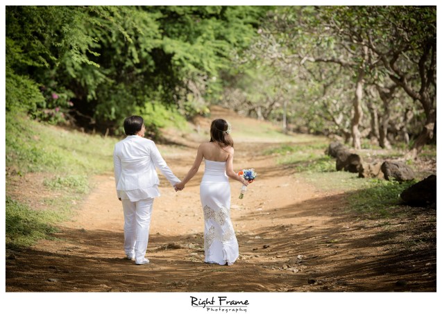 Koko Head Botanical Garden Wedding  The Willows Restaurant Reception