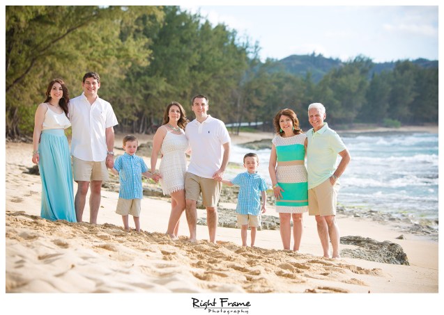 Sunset Family Portraits at Turtle Bay Stables Beach