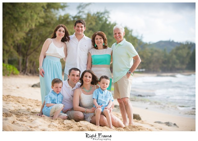 Sunset Family Portraits at Turtle Bay Stables Beach