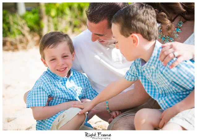 Sunset Family Portraits at Turtle Bay Stables Beach