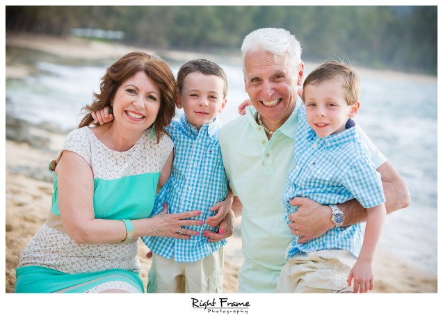 Sunset Family Portraits at Turtle Bay Stables Beach