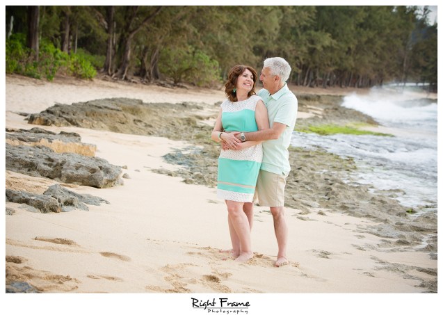 Sunset Family Portraits at Turtle Bay Stables Beach