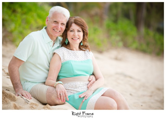 Sunset Family Portraits at Turtle Bay Stables Beach