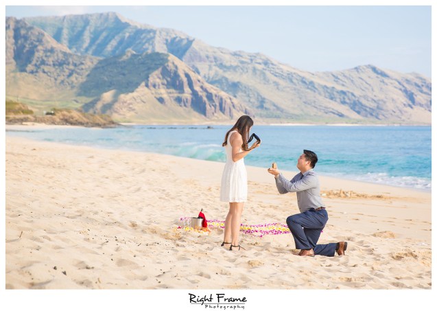 Romantic Surprise Engagement Proposal in Hawaii