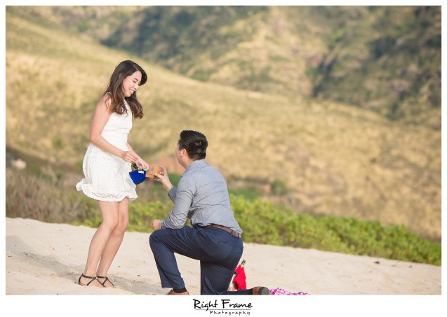 Romantic Surprise Engagement Proposal in Hawaii