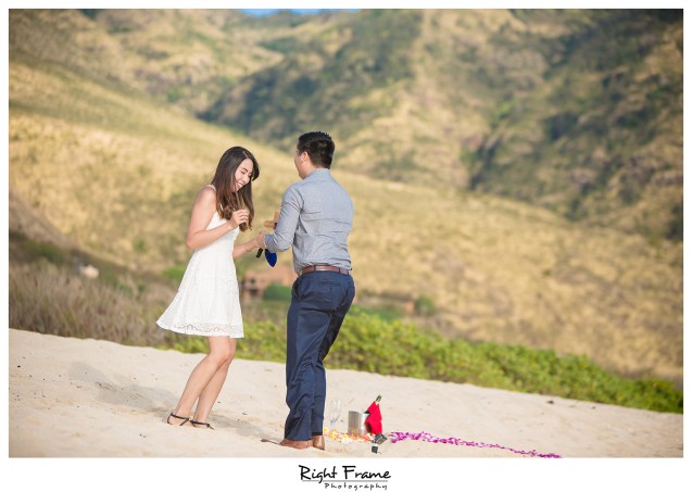 Romantic Surprise Engagement Proposal in Hawaii