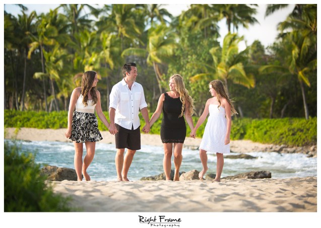 Sunset Family Pictures near Marriott Ko Olina Beach Club