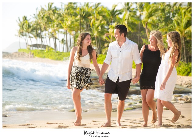 Sunset Family Pictures near Marriott Ko Olina Beach Club