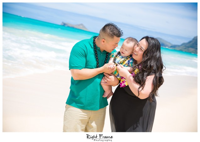 First Birthday Pictures at Waimanalo Beach Oahu Hawaii