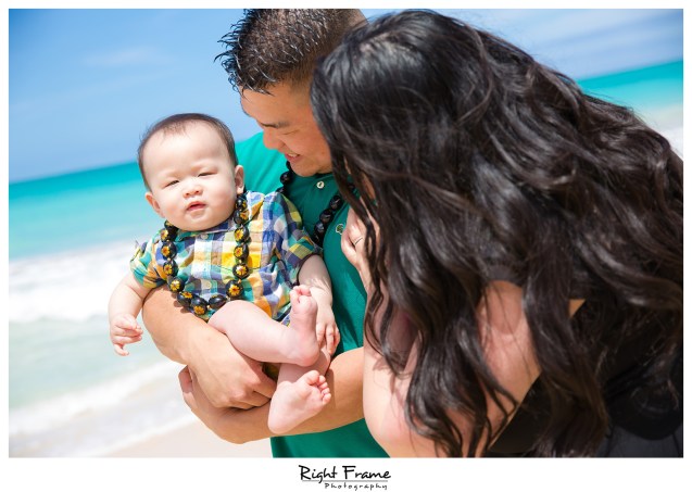 First Birthday Pictures at Waimanalo Beach Oahu Hawaii