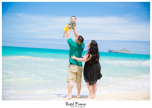 First Birthday Pictures at Waimanalo Beach Oahu Hawaii