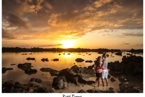 Hawaii Sunset Engagement Photography Sharks Cove Oahu