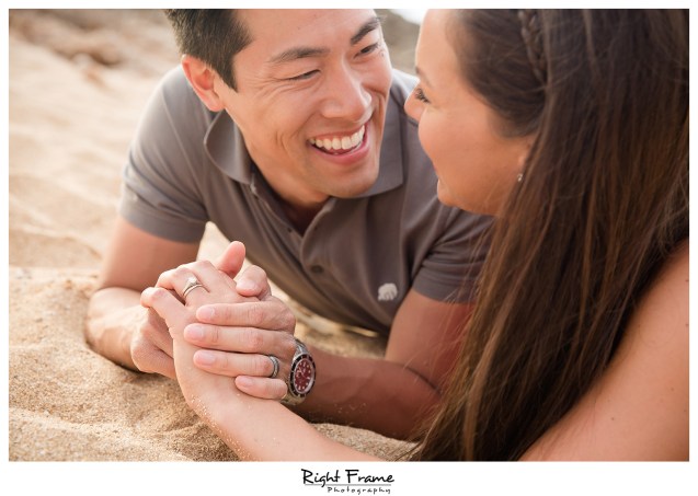 Hawaii Sunset Engagement Photography Sharks Cove Oahu