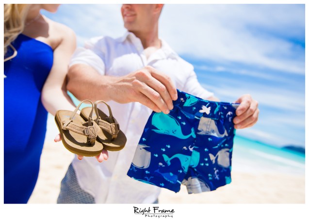 Pregnancy Announcement in Hawaii WAIMANALO BAY