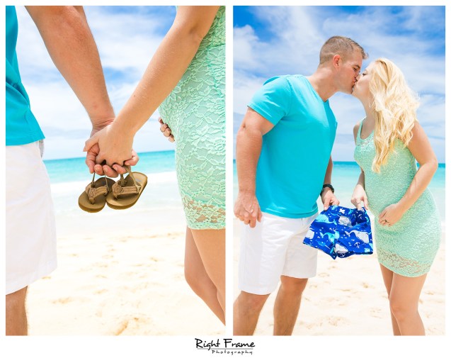 Pregnancy Announcement in Hawaii WAIMANALO BAY