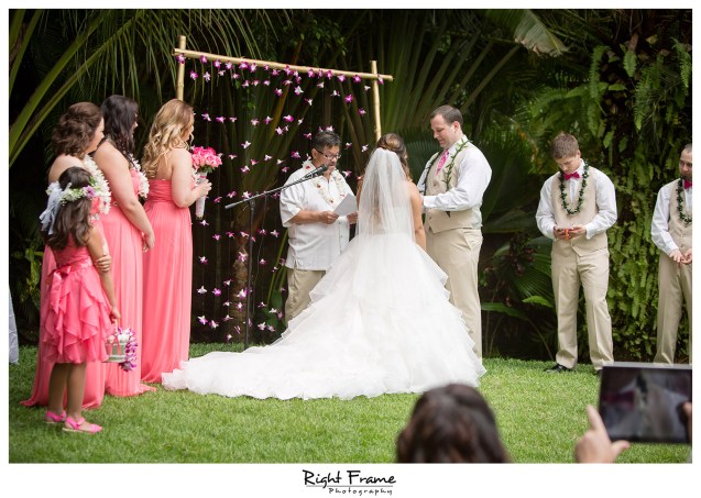 Place to Get Married Hale Koa Estate Oahu Hawaii