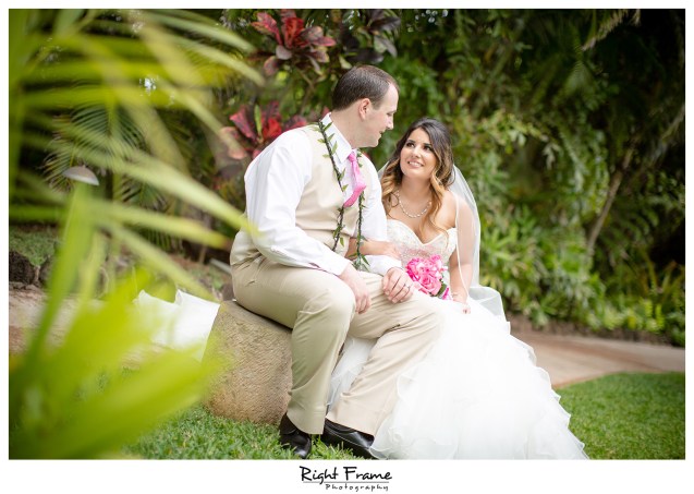 Place to Get Married Hale Koa Estate Oahu Hawaii