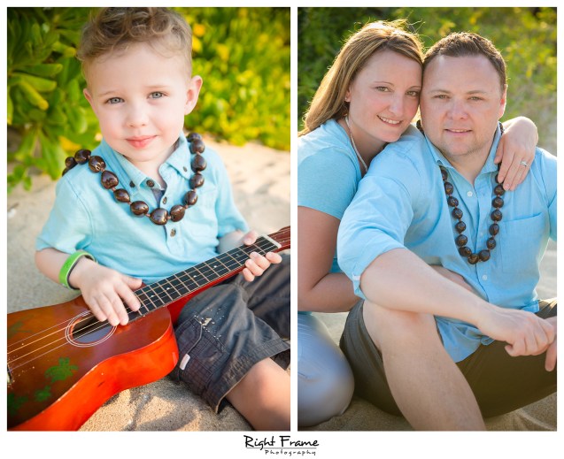 Sunset Family Beach Photo Session on Secret Beach Ko'Olina