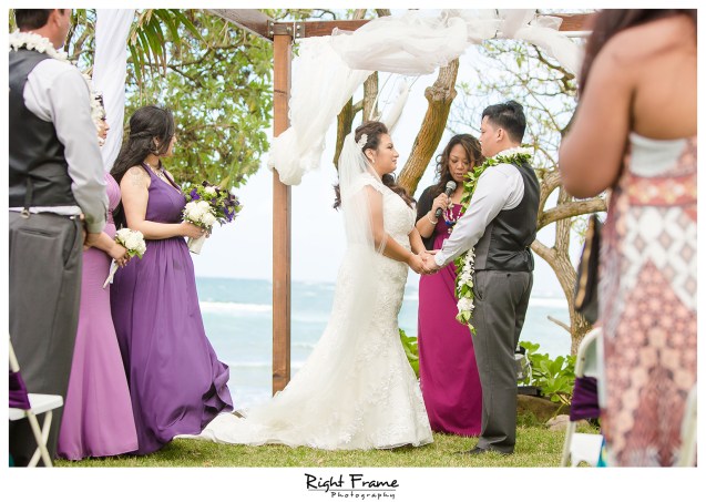 Beach House Wedding at Nani Kai Hale Hauula Oahu Hawaii