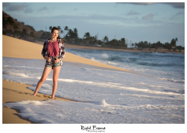 Senior Beach Portraits Pictures in Hawaii