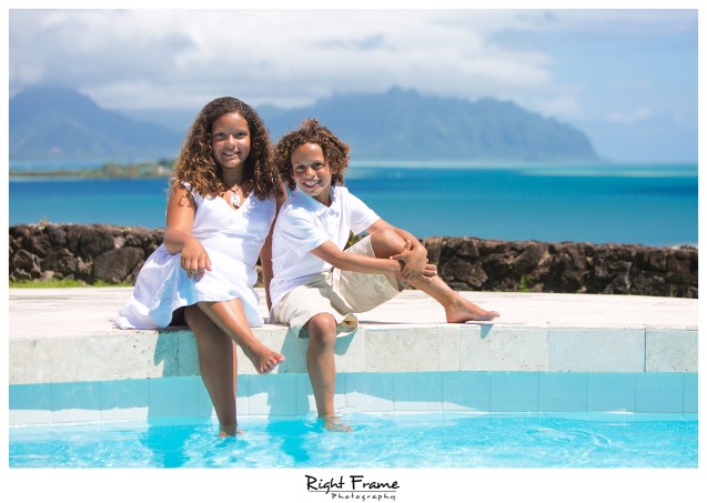 Family Portraits in Kailua Ocean View Estate