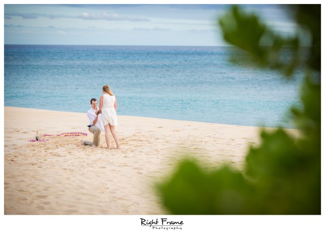 Oahu Surprise Sunset Proposal She Said Yes