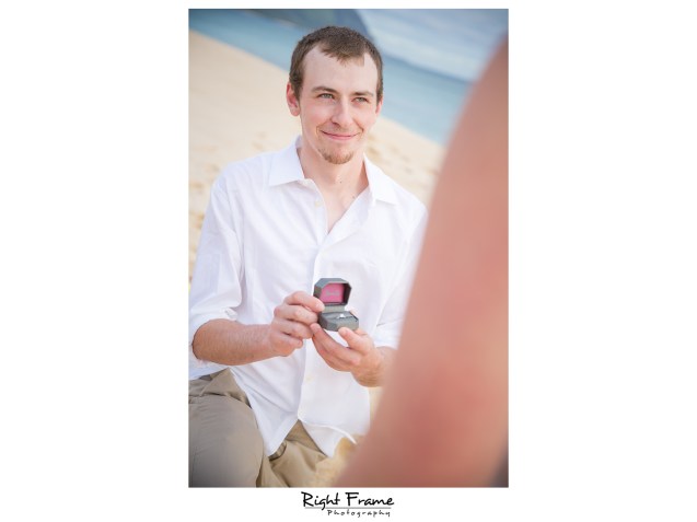 Oahu Surprise Sunset Proposal She Said Yes