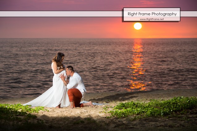 Sunset Maternity Photography Hawaii Oahu
