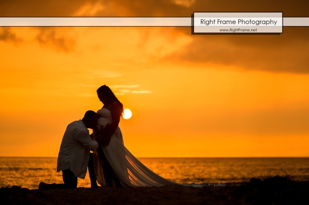 Sunset Maternity Photography Hawaii Oahu