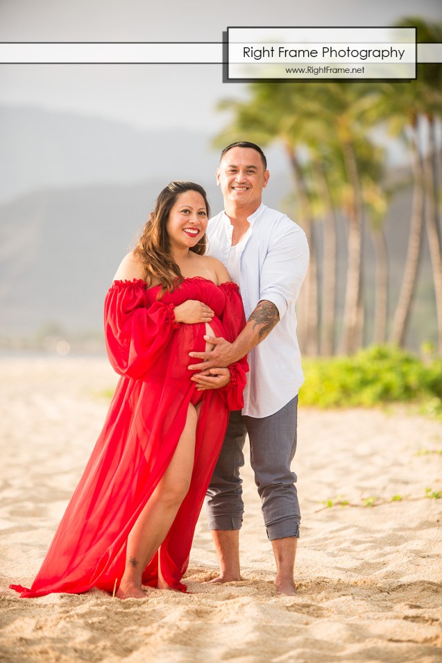 Sunset Maternity Photography Hawaii Oahu