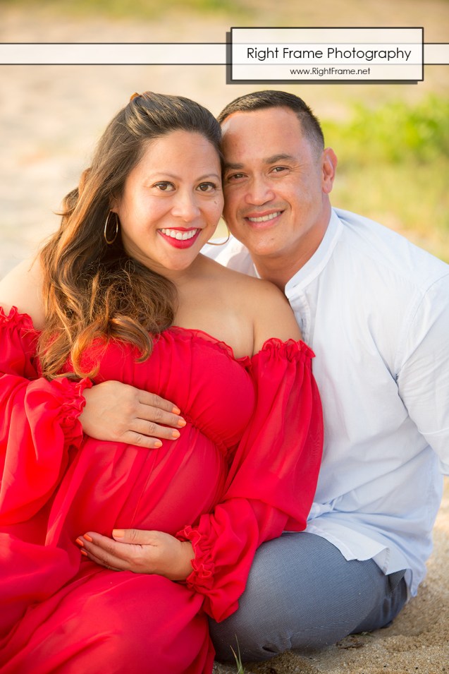 Sunset Maternity Photography Hawaii Oahu