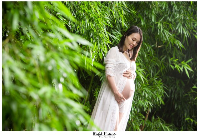 Oahu Maternity Photography in Bamboo Forest