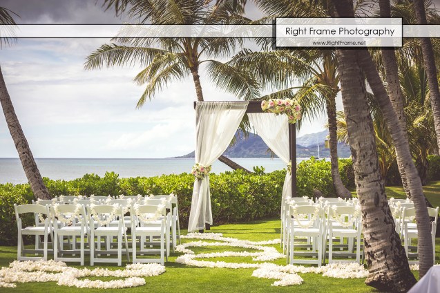 Ko'Olina Paradise Cove Wedding Imu Gardens