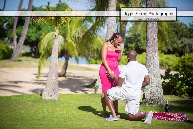 Surprise Marriage Proposal at Kahala Beach