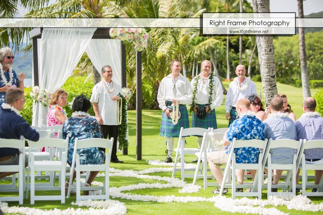Ko'Olina Paradise Cove Wedding Imu Gardens
